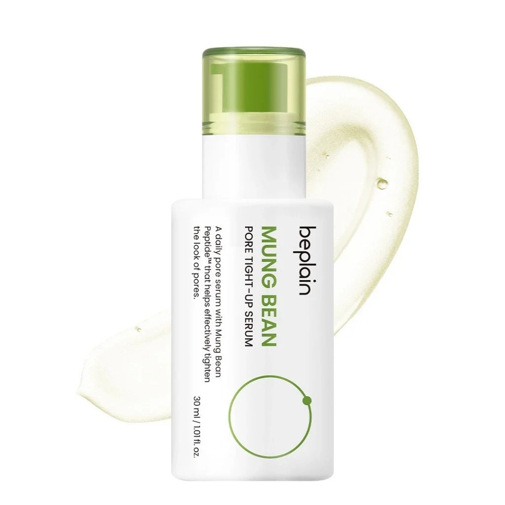 Korean Mung Bean Pore Serum,Deep Pore Cleansing Foam,Makeup Remover Oil and Facail Pore Care Clay Mask Firming Skincare Products